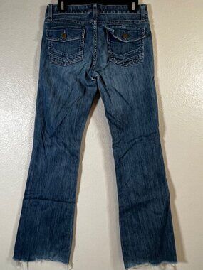 Gap Limited Edition Womens Jean Sz 4 Straight Leg Distressed Pockets Cotton